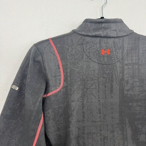 Under Armour Womens Gray & Pink Fleece Lined Jacket Full Zip Long Sleeve Sporty - Picture 12 of 12